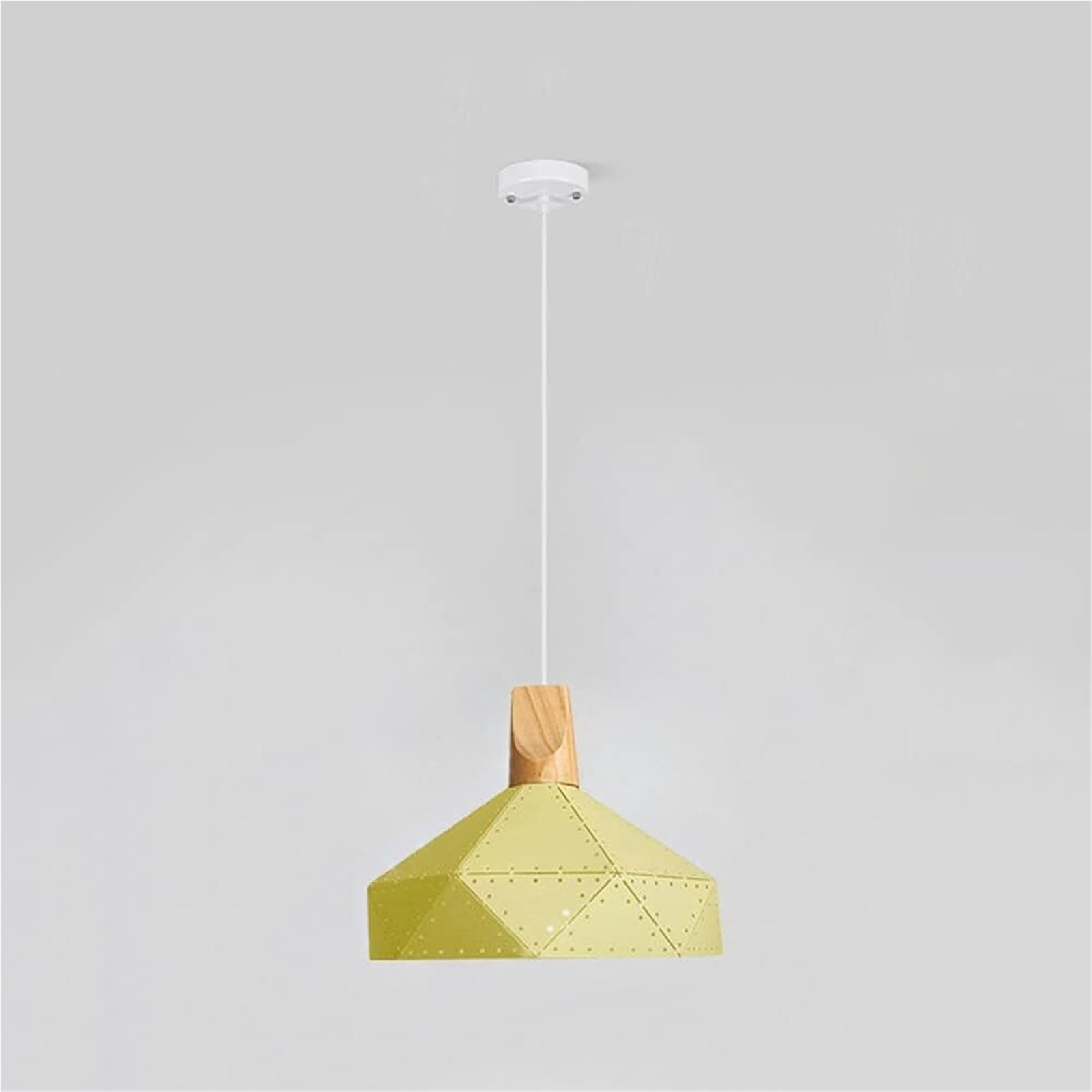 FZQSXAZU Pendant Light Ceiling Shade Nordic Restaurant Single Head Creative Bar Small Lamp Retro Industrial Chandelier Lamps for Kitchen Island Chandeliers(Yellow)