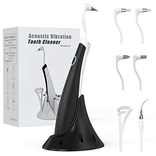 Atmonas Electric Tooth Polisher, 7-in-1 Professional Teeth Cleaning Kit with 5 Adjustable Modes & LED Light, Electric Dental Calculus Remover for People