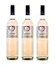 Produktbild 3x 750ml Atlantis Rosewein trocken sommerfrisch Santorini Argyros griechischer Rose Wein Set + 10ml Olivenöl von Kreta zum Test