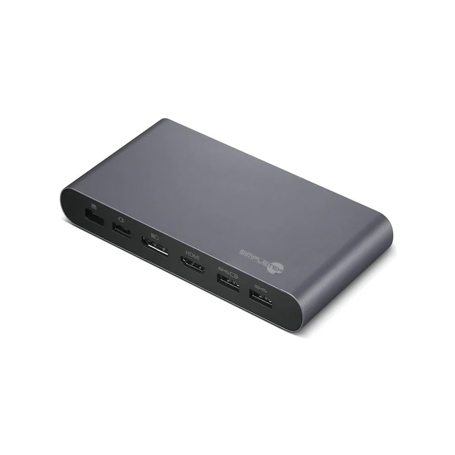 SIMPLETEK - Docking Station Universal Business Dock 40B3 Type-C Thunderbolt | 2X USB-C, 3X USB-A, DisplayPort, HDMI, Cavo Slimentazione 90W Incluso