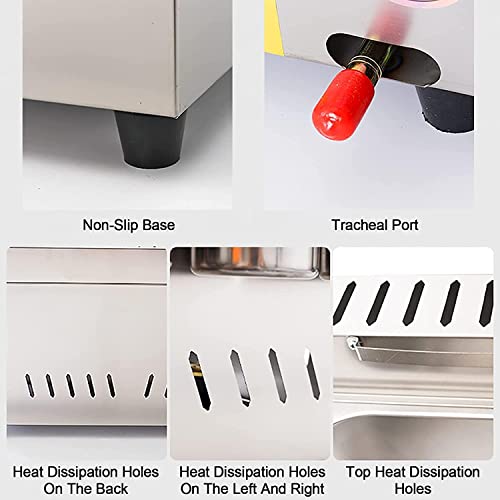 CHEMYO Kommerzielle Arbeitsplatten-Gasfritteuse, Edelstahl-Fritteuse mit abnehmbarem Korb, professionelle Gas-Arbeitsplatten-Küchenbratmaschine für Pommes, Donuts, Fisch, leicht zu reinigen – Bild 7