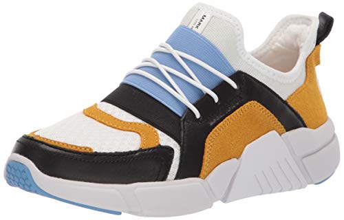 Mark Nason Los Angeles Women's Homeroom Sneaker, White/Vintage Yellow, 5 M US