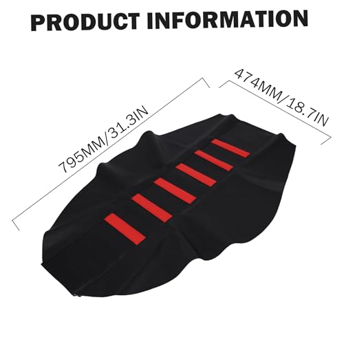 Funda de asiento roja de tela Oxford para bicicleta eléctrica 5