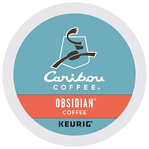 Caribou Coffee Obsidian, Single-Serve Keurig K-Cup Pods, Medium Roast Coffee, 72 Count Cover