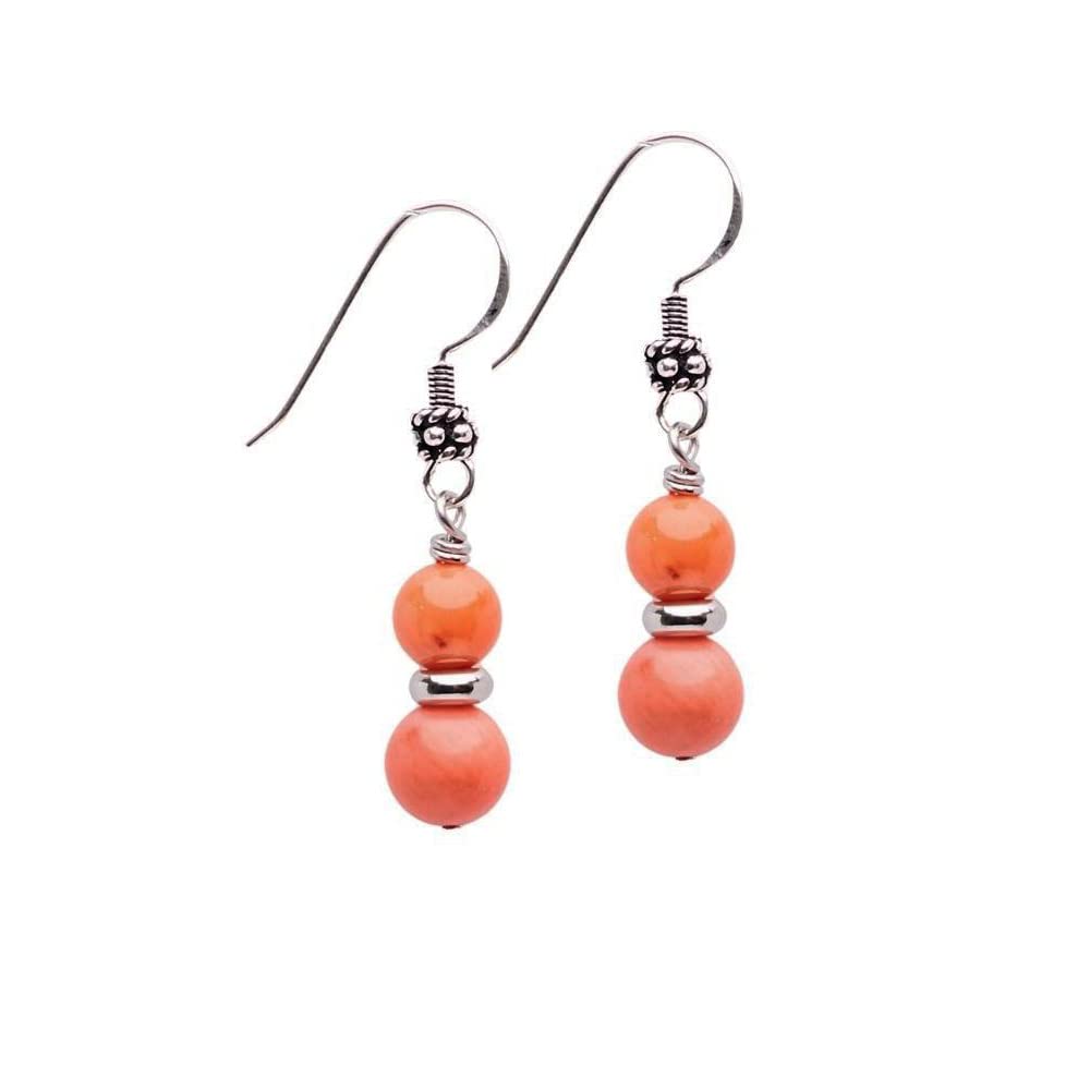 Orecchini da donna fatti a Mano con Doppia ietra preziosa e orecchini pendenti in argento sterling - Idee regalo per le donne