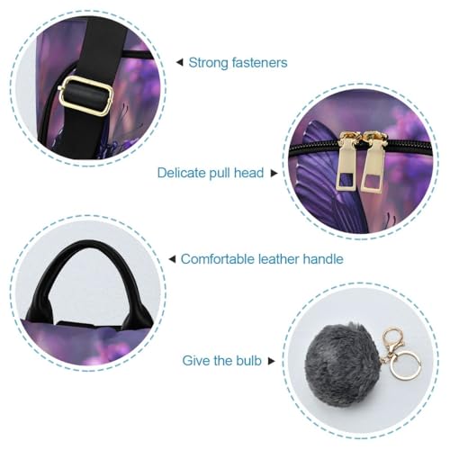 Image of SUABO Butterfly Purple Flower5 Women Backpack Purse Anti-theft Casual Shoulder Bag Fashion Ladies Bags