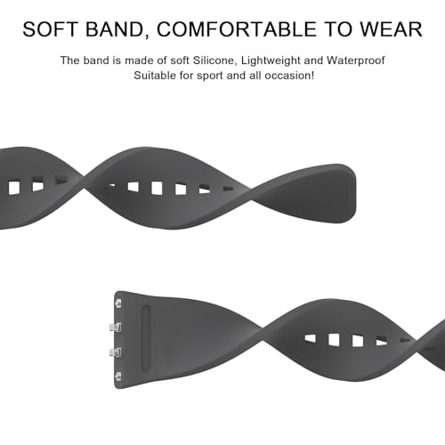 Image of Tobfit Strap Compatible for Samsung Galaxy Fit 3 (Watch Not Included), Flexible Premium Adjustable Watch Band for Galaxy Fit3 2024 SM-R390 Men & Women