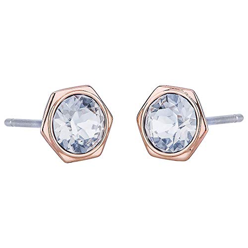 SWAROVSKI Crystal Rose Gold Pierced Stud Earrings