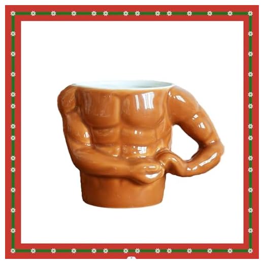 Tazas de Té 3d, Tazas Leche Desayuno Taza Cafe, Tazas Novel Tazas Hombre Musculoso Naranja, 350ml