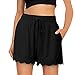 MORCHAN Femmes Comfy Casual Taille élastique avec Cordon de Serrage ensachés Shorts