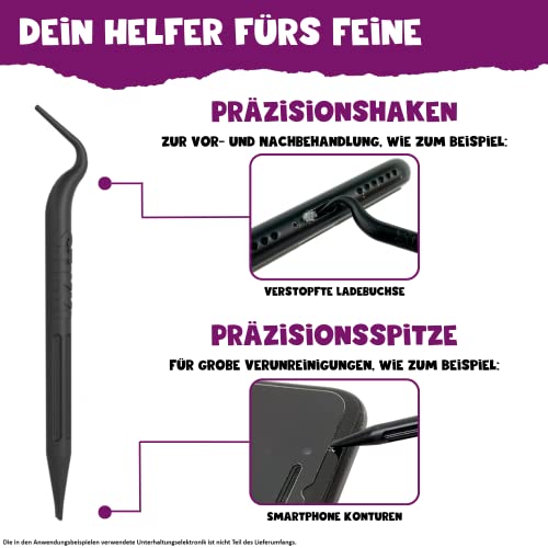 STIKKI® Reinigungsknete für Handy, Smartphone, Kopfhörer UVM. – Professionelles Reinigungsset inkl. Multifunktionsbürsten - Image 7