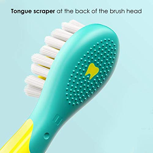 AGARO REX Brush Head Refill Set of 2 Pcs (Blue and Yellow) - Image 4