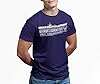 Military Productions, Inc. USS Dwight D. Eisenhower CVN-69 Officially Licensed US Navy Aircraft Carrier Men's Short Sleeve Navy Blue 2X T-Shirt #2