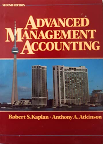 Advanced Management Accounting 0130115606 Book Cover