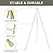 DANMO Easel Stand for Wedding Sign Poster 63'' Instant Display Floor Adjustable Metal Art Easel Gold
