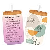 Chinco 200 Pieces Tumbler Care Instructions Cards Cup Mug Care Instructions 3.5 x 2 Inch Packaging Customer Direction Card for Tumbler, Cup, Mug Small Business Online Shop Owner (Stylish Style)