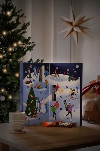 Corny Adventskalender 2025 | Weihnachtskalender mit 24 Müsliriegeln in verschiedenen Sorten | Bunte Snack Überraschung zum Advent | Süßes Geschenk für Weihnachten, Feiertage und Winterzeit