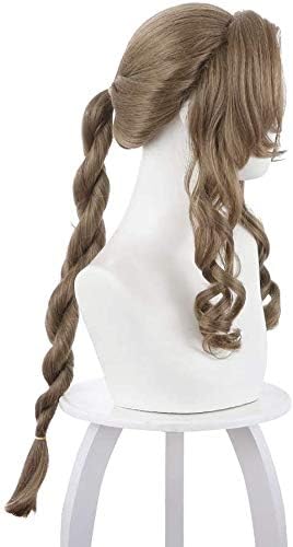 27 Inch Brown Long Curly Cosplay Wig Hair for Women Halloween Party - Image 5
