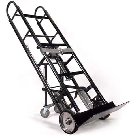 US Cargo Control Appliance Truck with Kickback - Industrial Steel Appliance Hand Truck, 1,200 LBS. Capacity, with Single Auto Recoil Strap System & Stair Climbers - Heavy Duty Appliance Dolly Cover