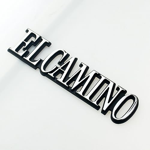 Image of 2Pcs Fit for 1978-1987 El Camino Quarter Panel Emblem 3D Badge Nameplate Letter Replacement for El Camino (Silver)