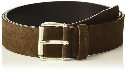 BOSS Men's Suede Belt with Roller Buckle