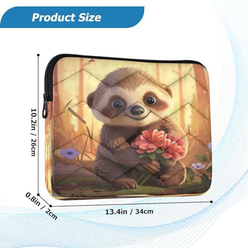 Funda para laptop 13-14 pulgadas impermeable con diseño de perezoso miniatura 3