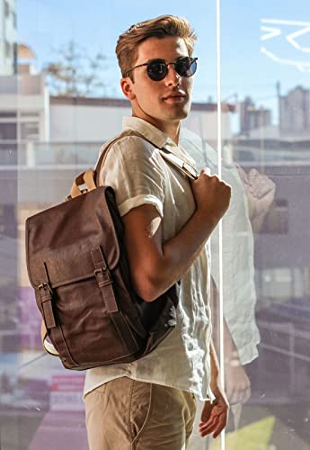 Mochila Lenna's Vintage LE01 Caramelo