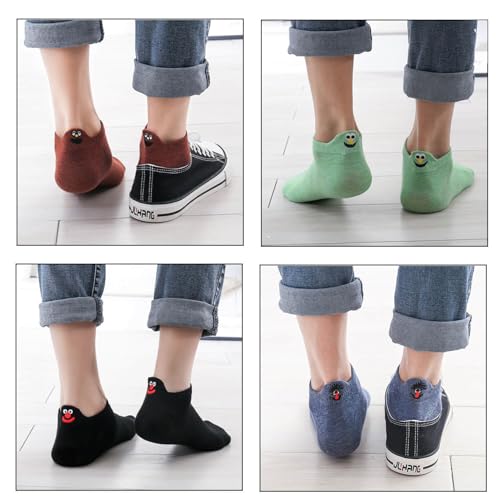 Men Casual Socks Cotton Cute Funny Smile Face Ankle Socks Fashion No Show Sock for Men4