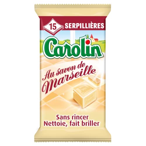 Carolin lingettes jetables au savon de marseille x15 - vue 4