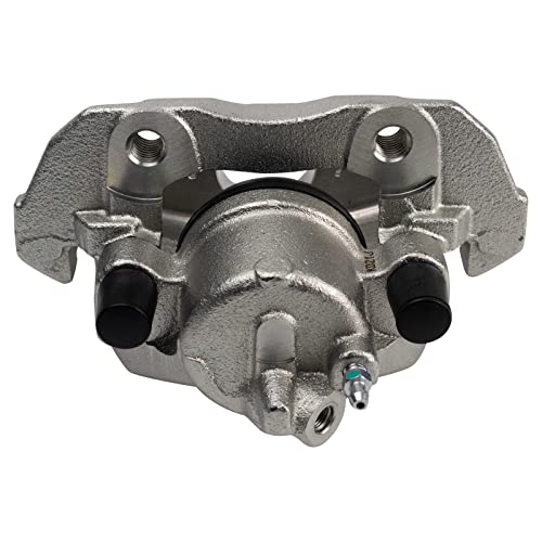 Image of TRQ Front Left Brake Caliper w /Bracket Drivers Side