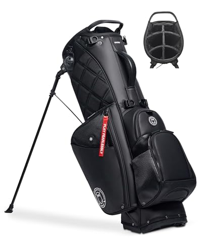 Ghost Golf Stand Bag, Anyday Ronin - Lightweight Golf Bags for Men & Women, 7-Way Dividers with Premium Materials & Magnetic Pocket - Standing Golf Bag Holds 14 Golf Clubs