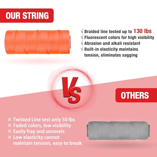 image for Goldblatt Mason Line, 500 Feet #18 Braided Nylon String Line, Nylon Tw