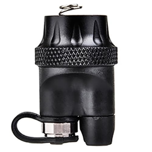 LEESEN Tactical Flashlight Switch Mould,for M300A/M600C/PLH-V2 Flashlight SF Dual Function Tail Cap with Long Bright Key Switch, Black