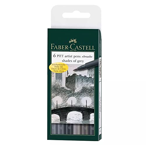 Image of Faber-Castell Pitt Artist B Pen Set - Pack of 6