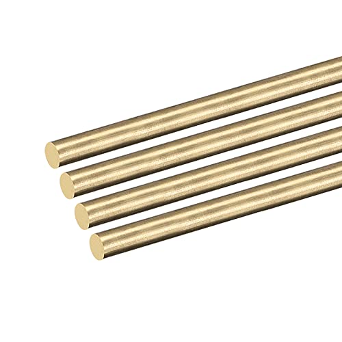 Barre Aluminium DMiotech Lot De 2 Tiges Rondes En Laiton Massif De 30,5 X 0,3 Cm Pour Tige Filetée M12