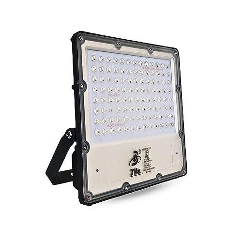 Image of D'Mak 100W Lens Led Flood Light - Ip65 Waterproof Led Lights with 120 Wide Beam-Led Lamp Lights for Yard,Showroom,Shop, Factory,Garden, Playground & Home(Cool White,6500k)- Pack of 1