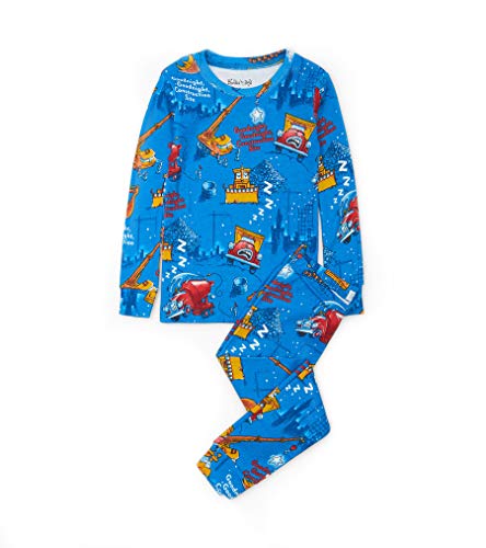Books to Bed unisex child Long Sleeve Printed Pajama Set, Goodnight, Goodnight, Construction Site, 5T US