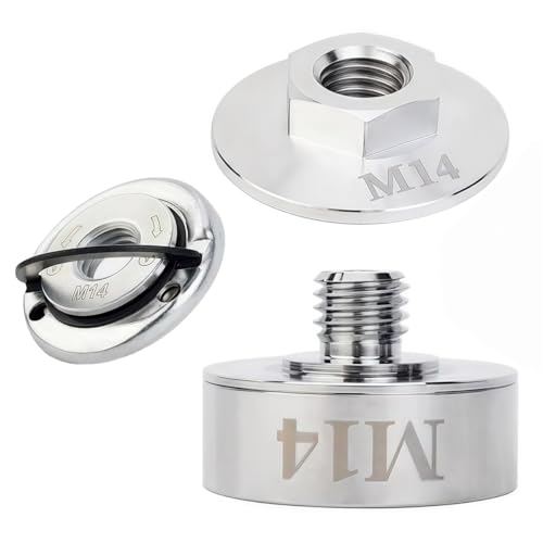QHXKQH - Kit Adaptateur X Lock en Acier Inoxydable 304 pour Meuleuses d'Angle Professionnelles - Écrou de Serrage Rapide M14 Robuste et Trempé, Compatible avec Meuleuses d'Angle Sans Fil - -9%