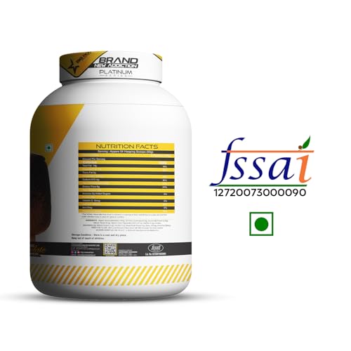 Image of BIG ROCK NUTRITION Animal Mass Weight Gainer Protein Powder for Men and Women, Increase Stamina with Natural Protein & Carbs (Chocolate, 2.7Kg / 6Lbs, 54 Servings)