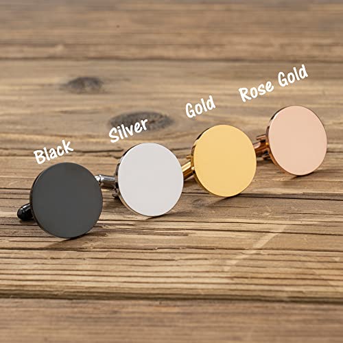 Mancuernillas de metal personalizadas para hombre miniatura 6