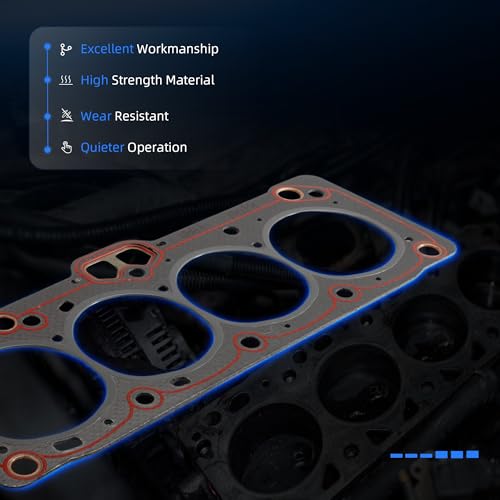 Image of Engine Head Gasket Set with Bolt Kit, HS9071PT-3 Fits for Chevy Equinox 2005-2009, for Pontiac Torrent 2006-2009, 3.4L 207Cu. in. V6 Gas OHV Naturally Aspirated, Full Head Gasket kit ES72892