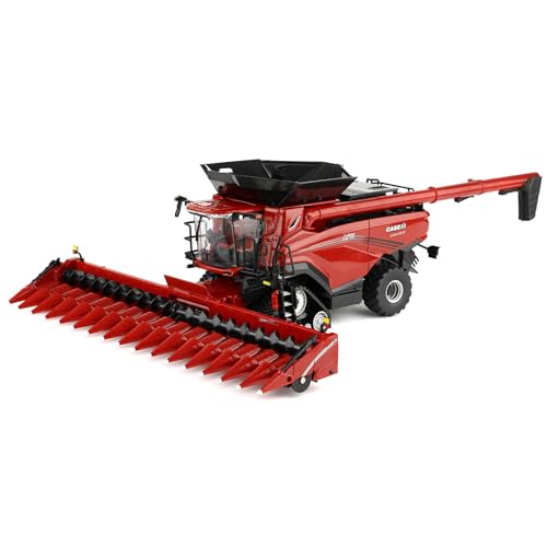 ERTL Combine Case IH AF11 1:32 con cabezales de maíz miniatura 6