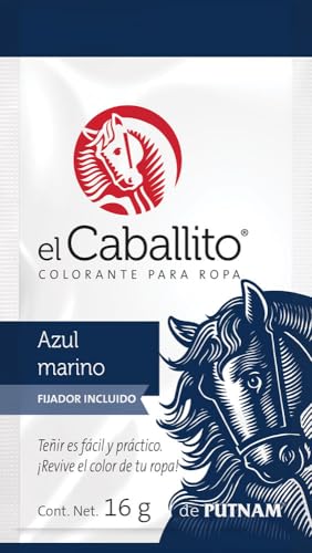La Mejor Selección de Colorantes para Ropa , listamos los 10 mejores. 40 el Caballito, el único Colorante en Polvo para ropa color Azul marino ¡Revive y cambia el color de tu prenda favorita! Sobre con 16g