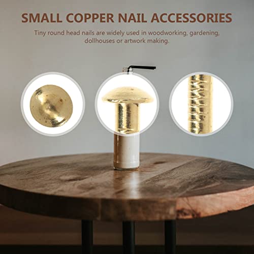 Clavos para bisagras de muebles Cabilock chapa redonda cobre puro 285 piezas fuerte fácil de instalar miniatura 5
