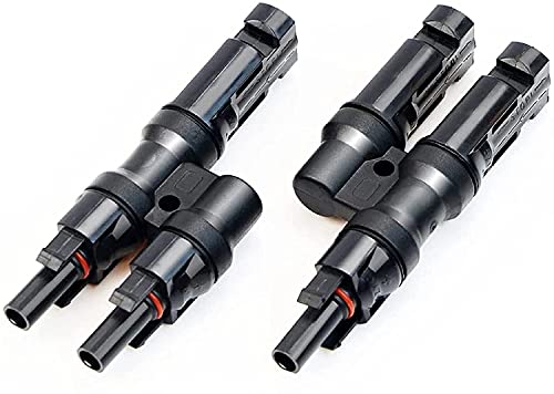 Solar Branch Connectors Y Connector in Pair MMF+FFM for Parallel Connection Between Solar Panels Cover
