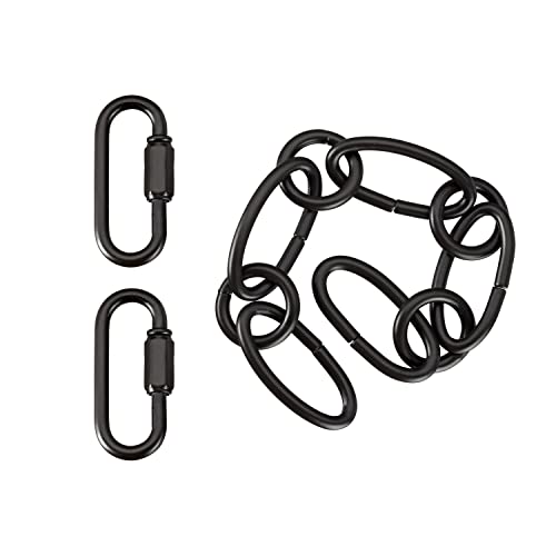 Image of Aspen Creative 21129-05-1, Steel Heavy Duty Chain & Two Quick Link Connector for Lighting Fixture /Swag Light /Plants / 1 Foot, Oil Rubbed Bronze, 9 Gauge