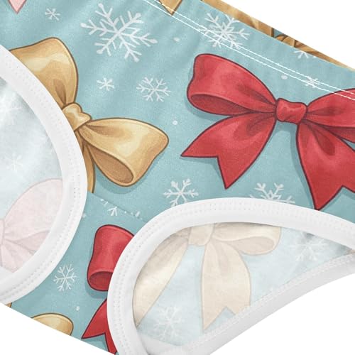 All Seasons Girls' Panties Comfort Color for Young Girls Seamless Bows Pattern in Sizes 2T,3T, 4T, 5T, 6Y and 8Y4