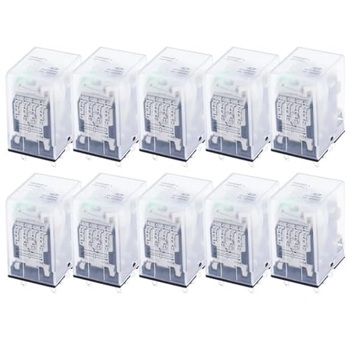 Mini relais MY4NJ 12V DC pour armoire électrique et automatisme industriel, lot de 10
