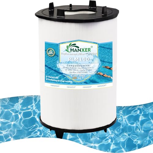 HANXER® 27002-0100S Pool Fliter Cartridge Replaces for sta-rite 27002-0100S Pool and Spa Filter, sta-rite PLM100, ST100, System 2 Pool Fliter Cartridges Modular Media, 100 sq.ft by HANXER - Used condition - US$99.99