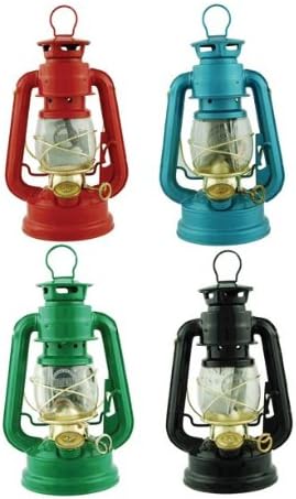 Hurricane Lantern 7.5-inch (Uses Lamp Oil or Kerosene) (1-pc Random Color)